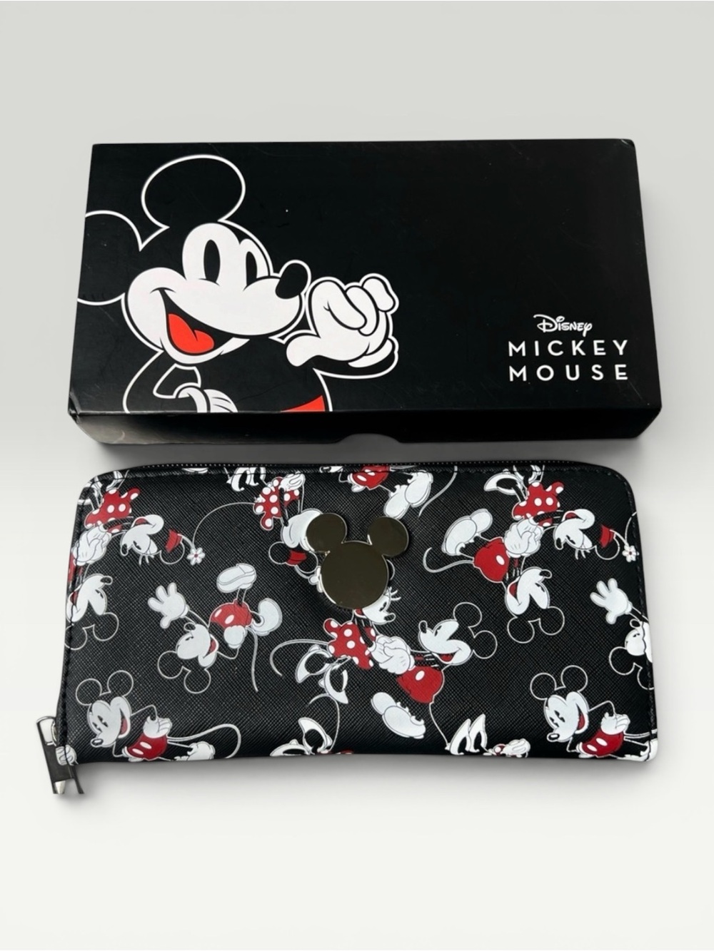 NWT Bioworld Disney Mickey & Minnie Mouse Zip Around Wallet